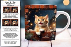 Wintery Cat Delight Mug Sublimation Product Image 1