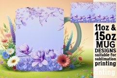 Sparkling Leopard Floral Mug Design Product Image 1