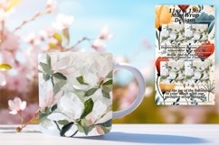 Elegant Floral Mug Wraps: Vibrant Springtime Product Image 1