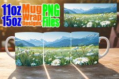 Springtime Mug Wrap - Scenic Landscape Sublimation Product Image 1