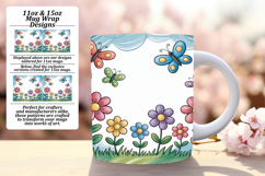 FASHIONABLE 11oz Mug Wrap PNG , Flowers Product Image 1