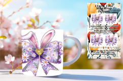 Glamorous 15oz Mug Wrap Png Design , Easter Bunny Product Image 1