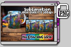 Enchanted Stained Glass Mug Wrap Scenes 11oz/15oz Product Image 1