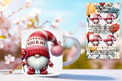 Vibrant 11oz Mug Wrap Png Template , Gnomes Product Image 1