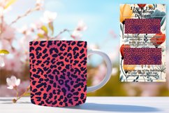 Gradient Leopard Mug Wrap - Abstract Art 11oz 15oz Product Image 1