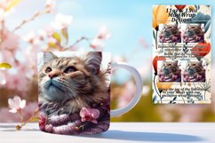 Joyful Cat Comedy Mug Wrap - 11oz/15oz Product Image 1