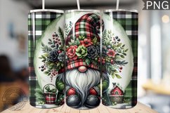 Christmas Gnome Tumbler Sublimation - 20 Oz Skinny Tumbler Product Image 1