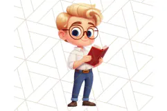 Boy Teacher Clipart PNG, Cute Male Teacher Illustration Product Image 4