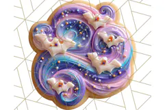 Halloween Cookie Clipart PNG, Spooky Sugar Treat Art Product Image 4