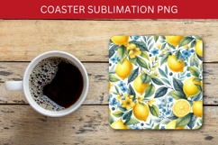 square coaster - lemon Product Image 1