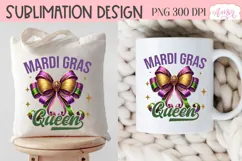 Mardi Gras Queen PNG Sublimation design, Mardi gras shirt Product Image 5