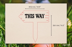 Easter Egg Hunt Arrow Signs Laser Cut | Glowforge | SVG Product Image 2