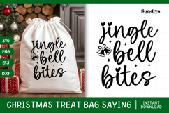 Christmas Treat Bag Quote SVG | Jingle Bell Bites Product Image 1