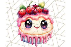 Sweet Treat Face PNG Clipart, Cute Kawaii Dessert Art Png Product Image 4