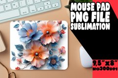 Playful Colorful Floral Pattern Mouse Pad: Chic Delight Product Image 1