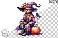 Halloween Scarecrow Sublimation - Clipart PNG Design Product Image 1