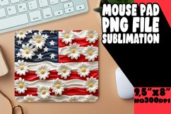 Vibrant Stars and Stripes Sublimation Mouse Pad Product Image 1