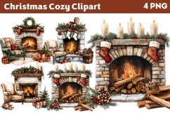 Cozy Christmas Clipart PNG Product Image 1