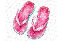 Pink Summer Clipart, Cute Beach Icons, Aesthetic PNG Product Image 4