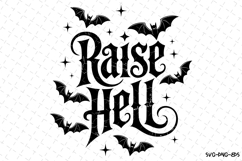 Raise Hell Svg | Halloween Svg | Svg Cut Files Product Image 1