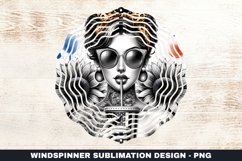 Girl Wind Spinner Sublimation Design Product Image 1