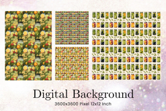 Fruit Seamless Pattern Fruit Background Wallpaper_48 Product Image 1