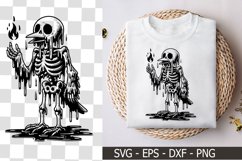 A Melting Bird Skeleton Character - Skeleton SVG Product Image 1