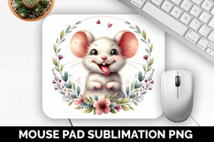 Cute Animals Mouse Pad Bundle, Sublimation Mouse Pad PNG Product Image 13