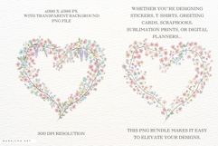 Spring Floral Hearts Frames Clipart Product Image 2