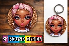 Enchanted Circle Keychain, 3D Heart Product Image 1
