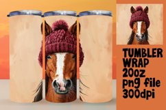 Cute Holiday Critters Tumbler Wrap 20oz Product Image 1