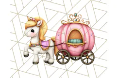 Royal Carriage & Princess Vehicle PNG Clipart for Fairytales Product Image 4