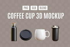 Coffee Cup 3D Mockup Bundle Pack 03 Product Image 1