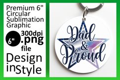 Creative Round Design Coaster Artwork , Father&#039;s Day Product Image 1