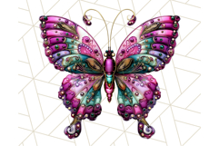 Metallic Butterfly Clipart PNG Clipart, Vibrant Butterfly Product Image 4