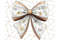 Fall Bow Clipart, Autumn Hair Bows PNG, Fall Ribbon Png Product Image 4