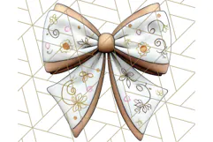 Fall Bow Clipart, Autumn Hair Bows PNG, Fall Ribbon Png Product Image 4