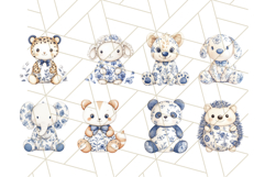 Cute Stuffed Animal Clipart, Chinoiserie Nursery Decor Png Product Image 4