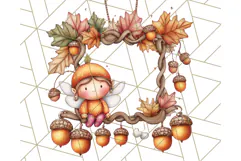 Fall Fairy House Clipart PNG, Autumn Homes and Decor Product Image 4