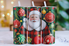 Merry Christmas Santa Tumbler Wrap | Christmas Wrap Product Image 1