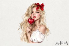 Red Valentines Day Clipart PNG Product Image 1