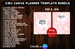 2in1 Printable Canva Planner Template Bundle 1 Product Image 1
