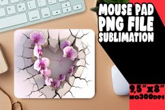 Springtime 3D Heart Hole Design Mouse Pad Product Image 1