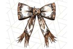 Western Style Bow PNG, Cute Cowboy, Cowgirl Coquette Png Product Image 4