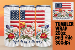 Personalized 20oz Tumbler Gift , Patriotic Product Image 1