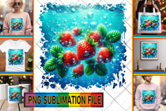 RADIANT TSHIRT Art PNG, 3D Fruits Product Image 1