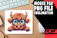 Farm Animal Mouse Pad Peekaboo Cow Design Product Image 1