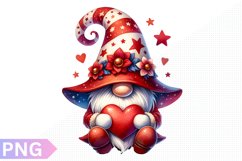 Valentine's Day Gnome Clipart - Gnome Sublimation PNG Design Product Image 1