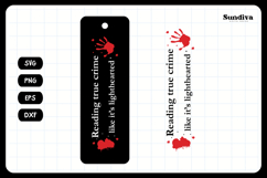 40 True Crime Bookmark Sayings SVG Bundle Product Image 9