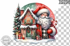 Christmas Santa Sublimation - Clipart PNG Design Product Image 1